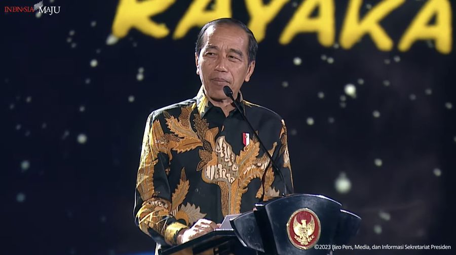 Sambutan Presiden Jokowi pada Puncak Peringatan Hari Guru Nasional, Jakarta, 25 November 2023. (Tangkapan Layar Youtube Sekretariat Presiden)