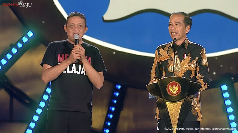 Sambutan Presiden Jokowi pada Puncak Peringatan Hari Guru Nasional, Jakarta, 25 November 2023. (Tangkapan Layar Youtube Sekretariat Presiden)