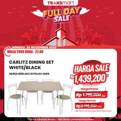 Mumpung Transmart Promo Besok, Meja Makan Cuma Rp 1 Jutaan