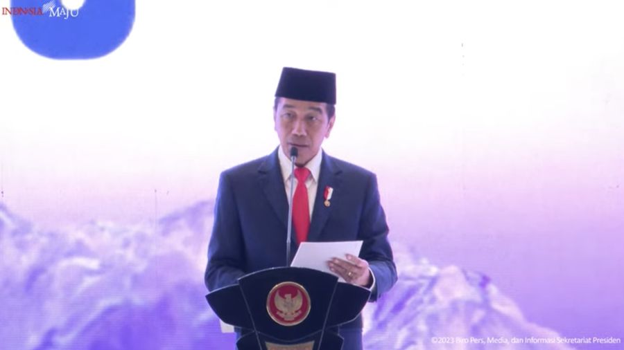 Peresmian Pembukaan R20 International Summit of Religious Authorities, Jakarta, 27 Nov 2023. (Tangkapan layar Youtube)