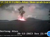 Status Gunung Anak Krakatau Siaga, Hindari 5 KM Pusat Erupsi