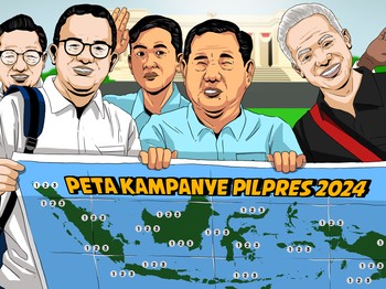 Suara Prabowo Tembus 64% di Indonesia Timur, Berapa Anies & Ganjar?