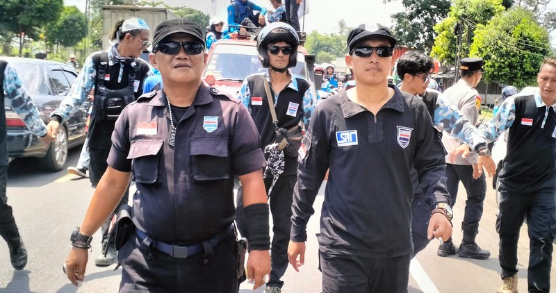 Jalur Cianjur - Bandung lumpuh total akibat demo buruh tuntut UMK 2024. (Dok. KSPI)