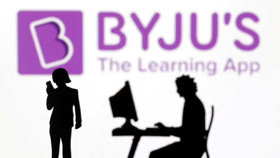 Logo Byju terlihat pada ilustrasi yang diambil, 22 Juni 2023 ini. (REUTERS/Dado Ruvic/Illustration/File Foto)