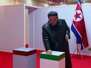 Momen Langka Kim Jong Un Ikut Pemilu Lokal di Korea Utara