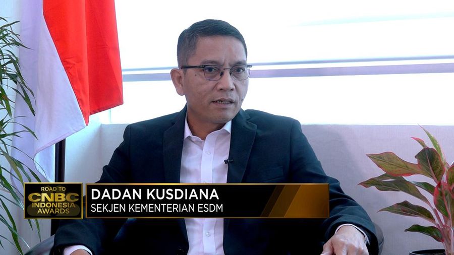 Sekjen ESDM, Dadan Kusdiana dalam Road To վ Awards 2023. (վ TV)