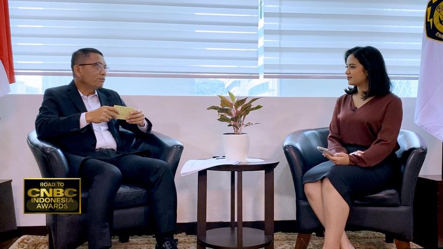 Sekjen ESDM, Dadan Kusdiana dalam Road To CNBC Indonesia Awards 2023. (CNBC Indonesia TV)