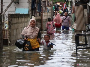 Update Banjir di Jakarta: 57 RT di Jaksel dan Jaktim Masih Tergenang
