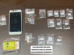 Miyabi LC Asal Mojokerto Diringkus Polisi Saat Kirim 11 Paket Hemat Sabu