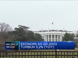Ekonomi AS Q3-2023 Tumbuh 5,2% (Yoy)