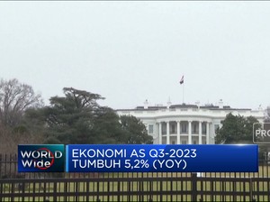 Ekonomi AS Q3-2023 Tumbuh 5,2% (Yoy)