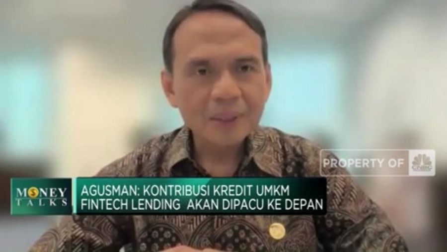 Kepala Eksekutif PVML merangkap Anggota Dewan Komisioner OJK, Agusman menjelaskan Roadmap Fintech P2P Lending.