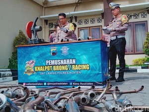 Duh! 4.109 Pelanggar Knalpot Brong di Klaten Didominasi Pelajar
