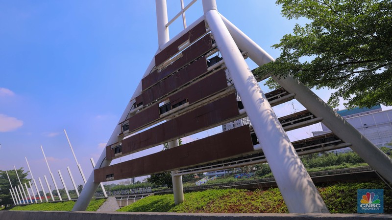 Kondisi taman Tarum Bhagasasi, Kalimalang di Bekasi, Jawa Barat, Kamis (30/11/2023). Kondisi taman Tarum Bhagasasi, Kalimalang di Bekasi, Jawa Barat, Kamis (30/11/2023). (CNBC Indonesia/Faisal Rahman)