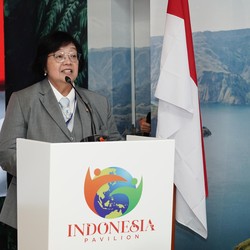 Potret Menteri LHK Saat Pembukaan Paviliun Indonesia di COP28