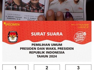Pose Anies di Desain Surat Suara Pilpres 2024 Mirip Pilgub DKI 2017