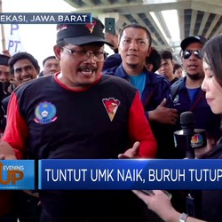 Tuntut UMK Naik, Buruh Tutup Tol
