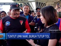 Tuntut UMK Naik, Buruh Tutup Tol