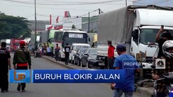 Buruh Demo, Jalan Jababeka Diblokir