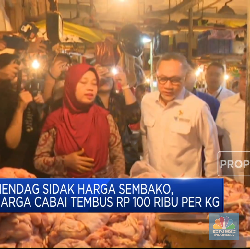 Mendag Sidak Pasar, Kaget Beberapa Harga Pangan Masih Mahal