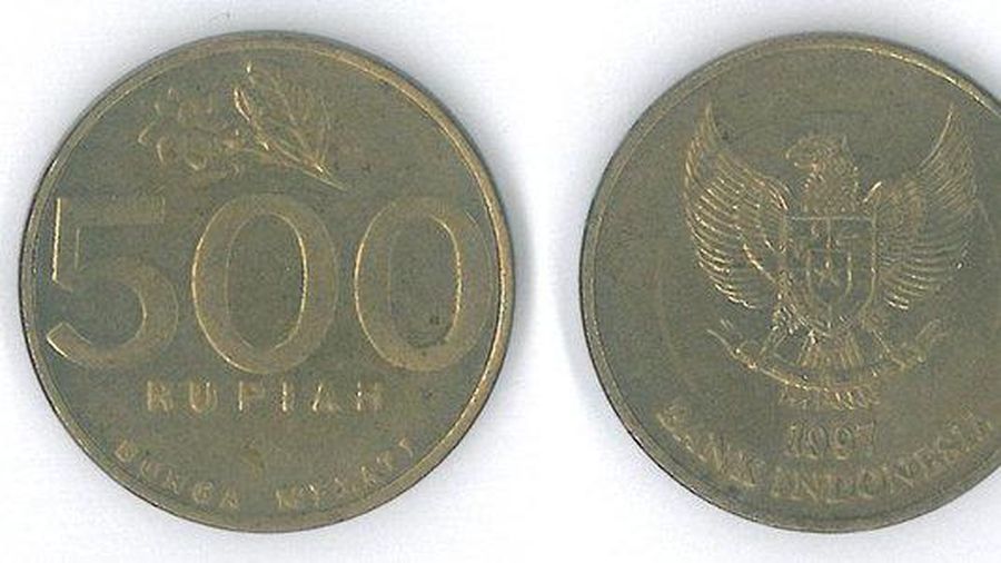 Pecahan uang logam Rp500 TE 1997. (Dok: Bank Indonesia)