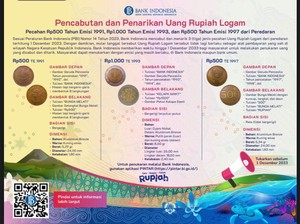 Buruan Tukar! 3 Uang Logam Ini Tak Berlaku Lagi di Pasaran