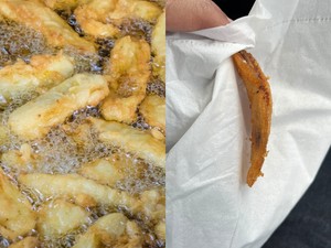 Beli Pisang Goreng Rp 6 Ribuan, Pelanggan Kaget Bentuknya Mirip Ikan Bilis