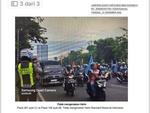 87 Buruh Pelanggar Lalin Saat Demo di Surabaya Siap-siap Terima Surat Cinta