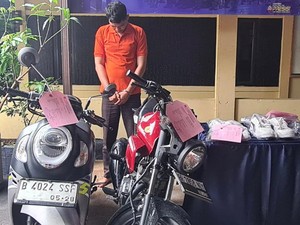 Maling di Mampang Langsung Beli CB150 Verza Usai Jual 2 Motor Curian