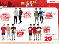 Serbu! Pakaian Pria Cuma Rp 100 Ribuan di Transmart Besok