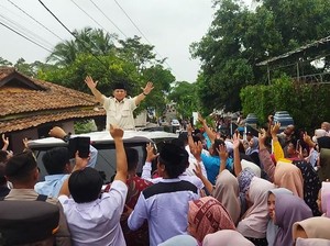 Berkunjung ke Pandeglang, Prabowo Diteriaki Gemoy dan Presiden