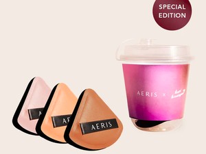 Aeris Beaute Rilis Puff Makeup Terbaru Kolaborasi dengan Kopi Kenangan