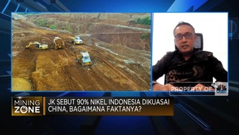 JK Sebut Nikel RI 90% Dikuasai China, Apa Kata Penambang?