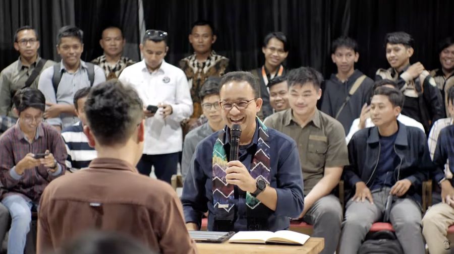 Bakal Calon Presiden Anies Baswedan dalam respons soal asam folat di 'Desak Anies'. (Tangkapan Layar Youtube Anies Baswerdan)