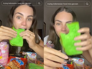 Bule Australia Cicip Jajanan Minimart di Bali, Ketagihan Roti Pandan!