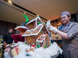 Satu-satunya di Tangerang Nih, Ada Pasar Natal di Hotel