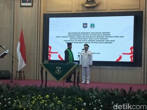 Pejabat BNPP Kemendagri Yedi Rahmat Dilantik Jadi Pj Wali Kota Serang