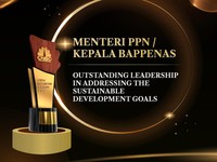 Kejar Pencapaian SDGs, Suharso Monoarfa Raih Penghargaan Ini