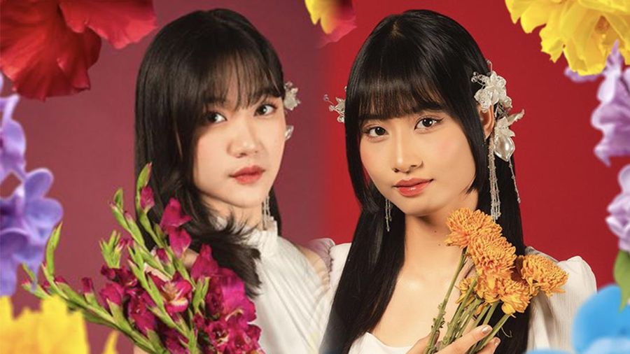 Foto kolase member JKT48, Marsha Lenathea dan Mutiara Azzahra. (X/L_MarshaJKT48 & A_MutheJKT48)