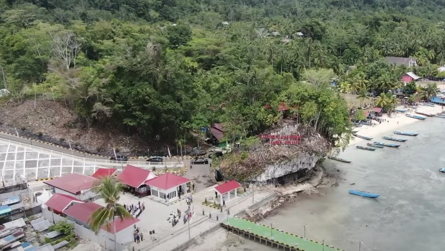 Kampung Nelayan Modern, Biak Numfor. (YouTube/Sekretariat Presiden)