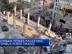 Korban Tewas Palestina Tembus 15.900 Orang