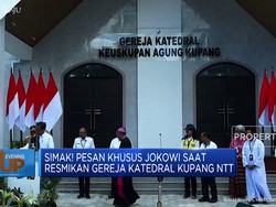 Resmikan Gereja Katedral di Kupang, Jokowi Pesan Ini