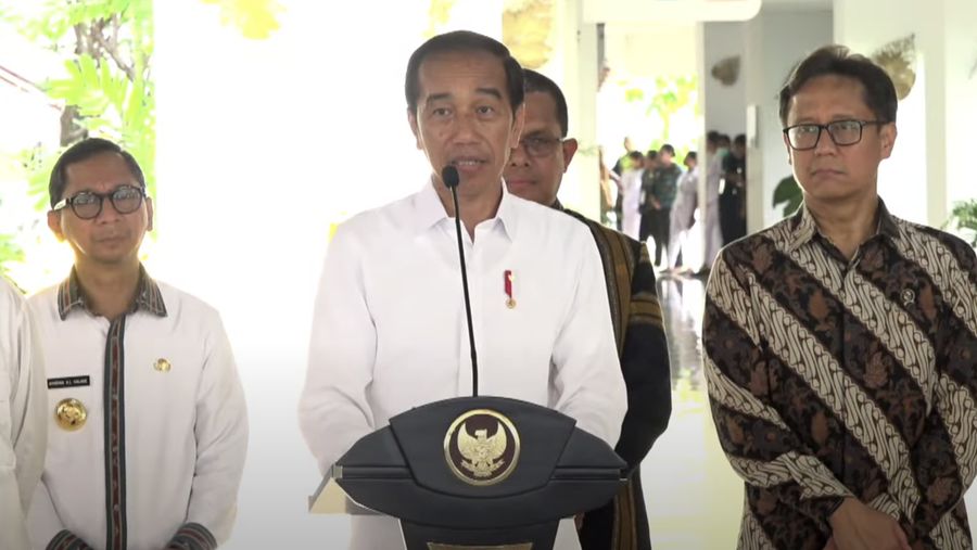 Presiden Jokowi resmikan RSUP dr. Ben Mboi di Kupang, NTT, Rabu (6/12/2023). (YouTube/Sekretariat Presiden)