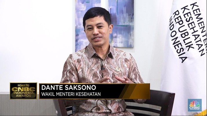 Wakil Menteri Kesehatan RI, Dante Saksono Harbuwono dalam Road To CNBC Indonesia Awards 2023. (CNBC Indonesia TV)