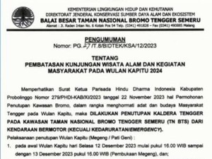 Akses Kendaraan ke Bromo Dibatasi Jelang Wulan Kapitu, Simak Jadwalnya!