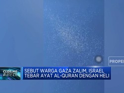Sebut Warga Gaza Zalim, Israel Tebar Ayat Al-Quran Lewat Heli