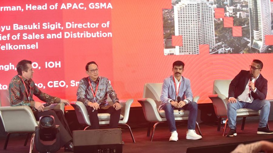 Asosiasi industri seluler global, GSMA menggelar Indonesia Dgital Nations Summit di The Westin, Jakarta pada Rabu (6/12/2023)