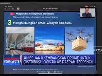 Janji Anies, Kembangkan Drone Untuk Distribusi Logistik ke 3T