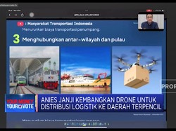 Janji Anies, Kembangkan Drone Untuk Distribusi Logistik ke 3T