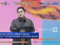 Jokowi Sentil Kredit Bank, Erick Thohir Pamer Capaian BUMN